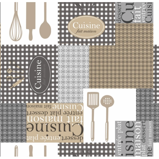 toile cirée déco charlotte 140cm x 20m - access deco