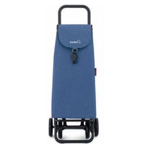 poussette de marché 2 roues 55l denim bleu - garmol