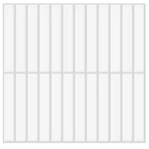 carrelage adhésif 3d zellige blanc 30.5x25cm - access deco