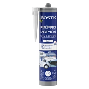 colle de fixation msp 104 pour auto et bateau blanc 290 ml - bostik