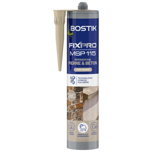 colle de réparation msp 115 pour pierre et béton 290 ml - bostik