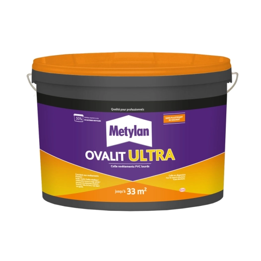colle revêtements muraux ovalit ultra 18kg - metylan