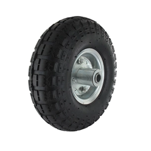 roue acier complète pour remorques xbitc250, xbitc255. 410 / 350 x 4 (2 plis) sur roulement. capacité de charge maxi: 136kg.