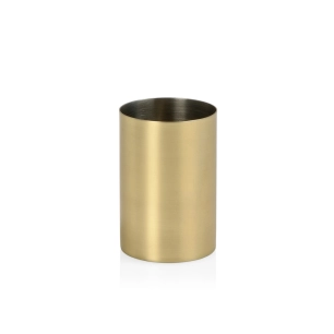 support de toilette, acier inoxydable, or, ø 6,5 x 9,5 cm