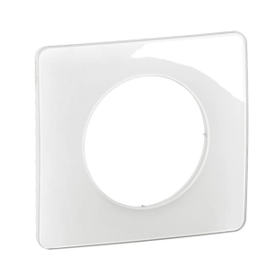 plaque 1 poste blanc emaille