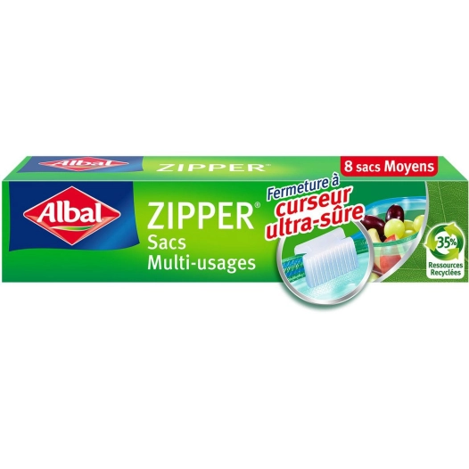 sacs de congélation moyen format x8 - albal