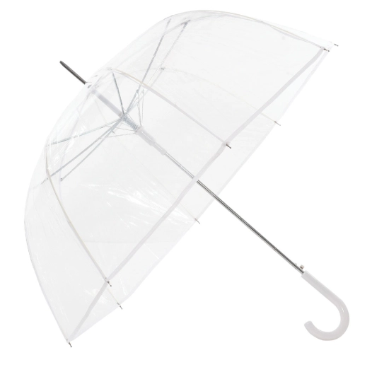 12 parapluie transparent cloche liseré noir ou blanc - neyrat autun