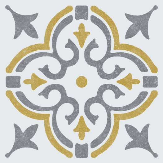 12 dalles murales adhésives wall tiles jamila jaune 15.25x15.25cm boite de 6 - dc-fix