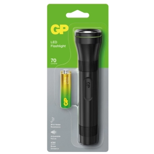 12 lampe de poche led gp everyday c107 70 lumens + 2 piles aa - gp
