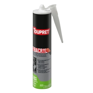 12 fibacryl - enduit de rebouchage souple et fibré 310 ml - toupret