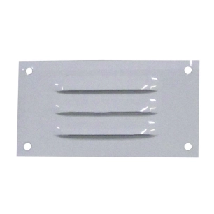 grille d'aération en aluminium laqué blanc 130 x 70 mm