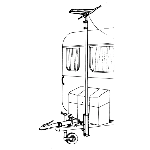 platine de fixation de mât