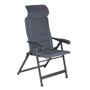 fauteuil air deluxe gris avec appui-tête - crespo