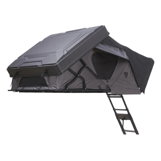 tente de toit mighty oak light 165 line-x grise - vickywood