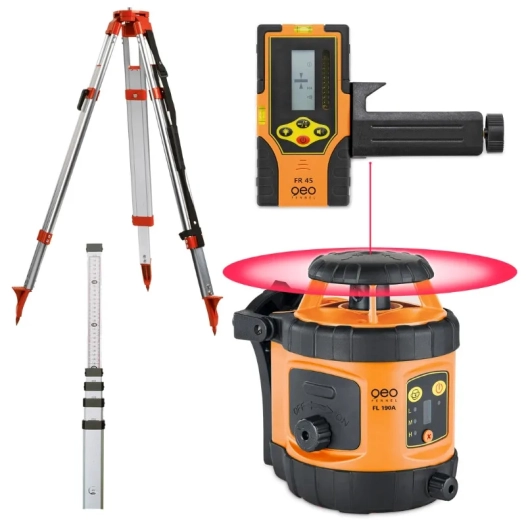 Niveau laser rotatif FL 190A avec trépied et mire - GEO FENNEL