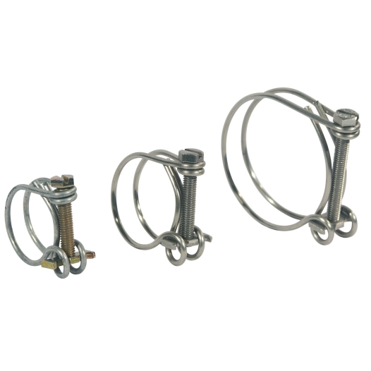 colliers fils inox pour tuyau diam. 40 mm
