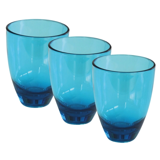 pack verres massa 18cl bleu 18 cl - wol
