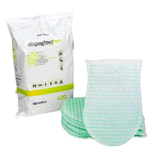 gant de toilette savonneux - cv medica