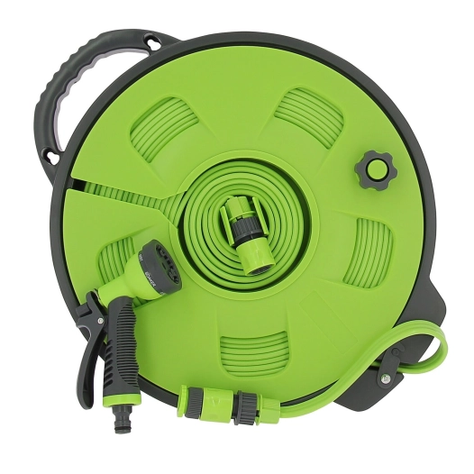 tuyau d'eau plat 15 m avec dévidoir - optima