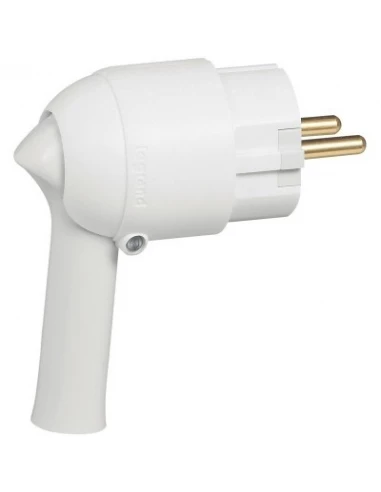 Fiche plastique extraction facilitée 2p+t 10/16 a male blanc