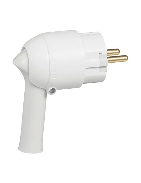 Fiche plastique extraction facilitée 2p+t 10/16 a male blanc