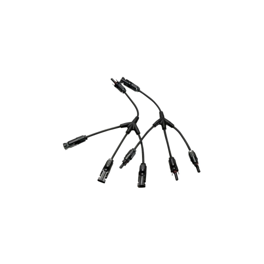raccord mc4 avec cordon pour panneaux solaires 3 entrées - eza