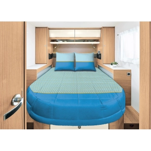 prêt à dormir paon 160x200 cm lit central - incasa