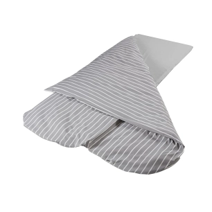 housse supplémentaire couchage grand confort 58 cm rayé gris - duvalay