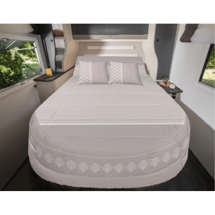 prêt à dormir 100% coton dolce vita 130 x 190 cm pan coupé gauche - incasa