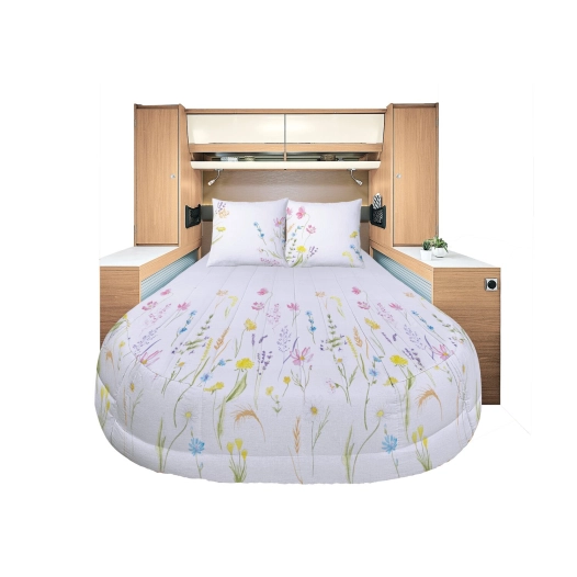 prêt à dormir all seasons lyocell et percale floralie 80/90 x 200 cm - incasa