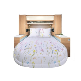prêt à dormir all seasons lyocell et percale floralie 140 x 190 cm lit central - incasa