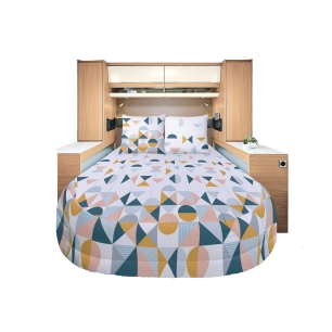 prêt à dormir 100% coton fjord 130 x 190 cm pan coupé gauche - incasa