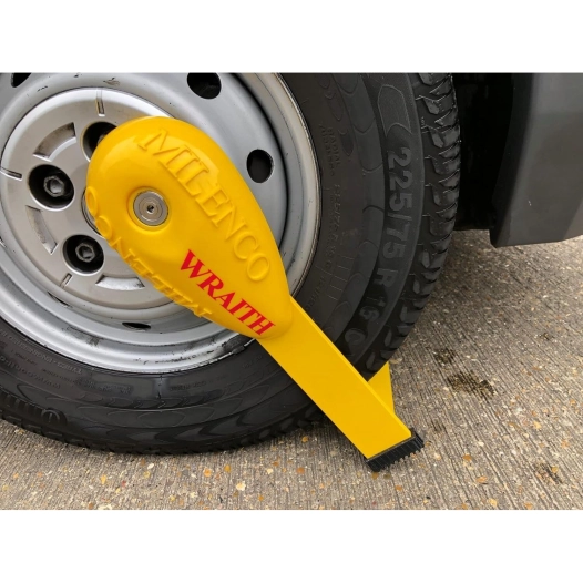 antivol de roues sabot wraith 2 pour caravane - milenco