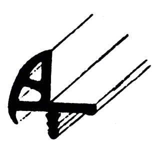 profil de porte marron