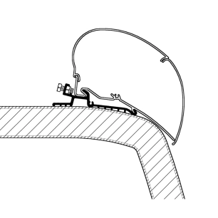 adaptateur de stores hymer sx 4,5 m - thule