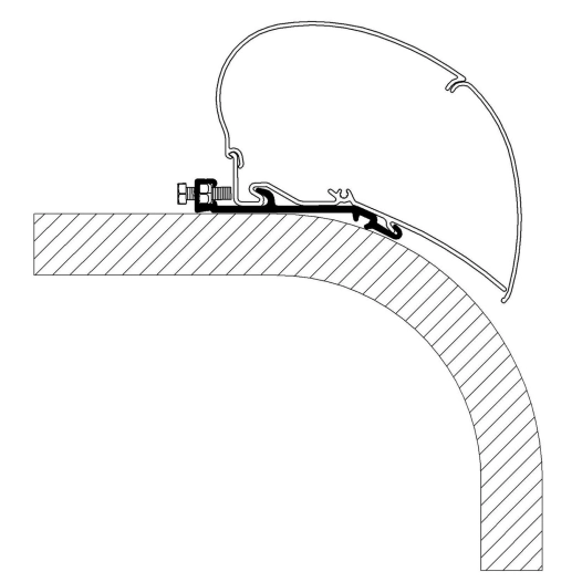 adaptateur de stores flat 6 m - thule