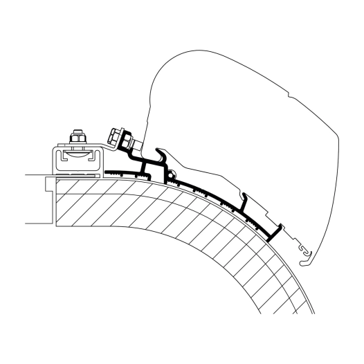 adaptateur de stores rapido distinction 4,5 m - thule