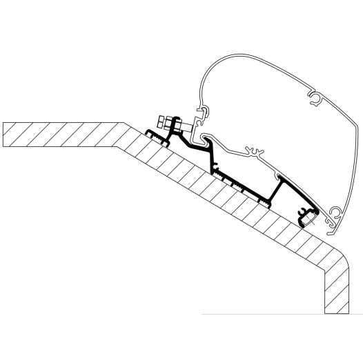 adaptateur de stores niesman smove modèle 6.9b/q - 3.00m - thule