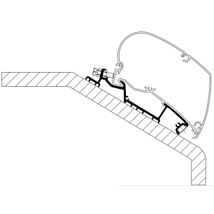 adaptateur de stores niesman smove modèle 7.4b/e - 3.50m - thule