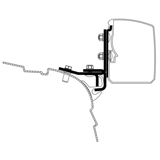 adaptateur omnistor 3200 vw t5/t6 minivan multi rail - thule
