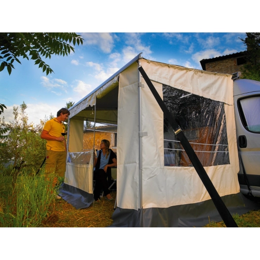 façade safari room h 1,85 m long store 5,00 m gris alas - thule