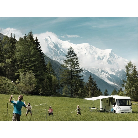 omnistor 8000 mystic gris 6,00 m boîtier crème - thule