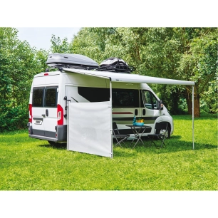 omnistor 6300 avec adaptateurs ducato/jumper/boxer h2 2007 mystic gris 4,00 m boîtier blanc - thule