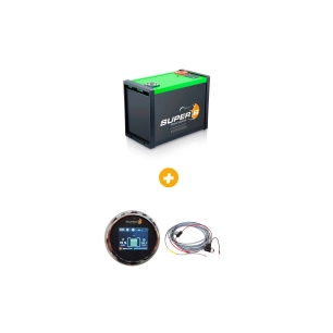 pack batterie epsilon 210 ah + afficheur - super b