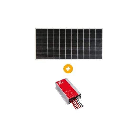 pack panneau solaire e-ssential + régulateur mppt panneau 200w / régulateur 20a - eza