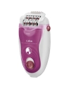 Epilateur Silence Soft-Secteur-Têtes rasage et exfoliante-Accessoires zones sensibles-Fuchsia - CALOR