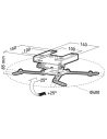 Support plafond vidéoprojecteur avec platine rotative-PM: 15Kg - ERARD