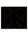 INDUCTION - 4 zones dont 1x Ø 21 cm 3,7 kW - 4 minuteurs - Avant biseauté - Noir - SAUTER
