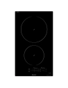 INDUCTION-Domino 2 zones dont 1x Ø 21 cm 3,7 kW-2 minuteries-Pack 10 sécu-L 30,5 cm-Noir - SAUTER