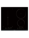 INDUCTION-4 foyers dont 1 horiZone 5 kW - Fonct° Piano - 4 min. - Avant Biseauté - Noir - SAUTER